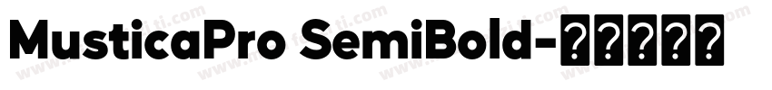 MusticaPro SemiBold字体转换